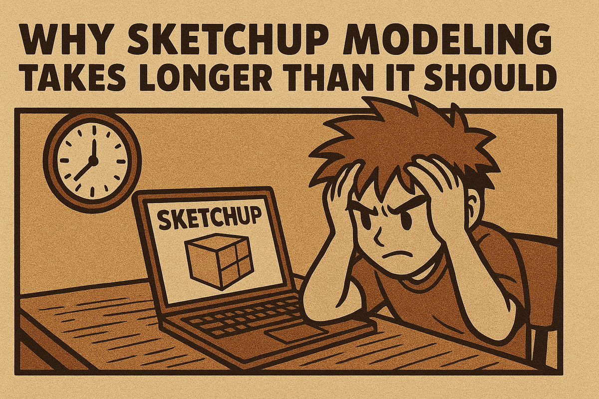 Why SketchUp Modelling Takes Longer Than It Should