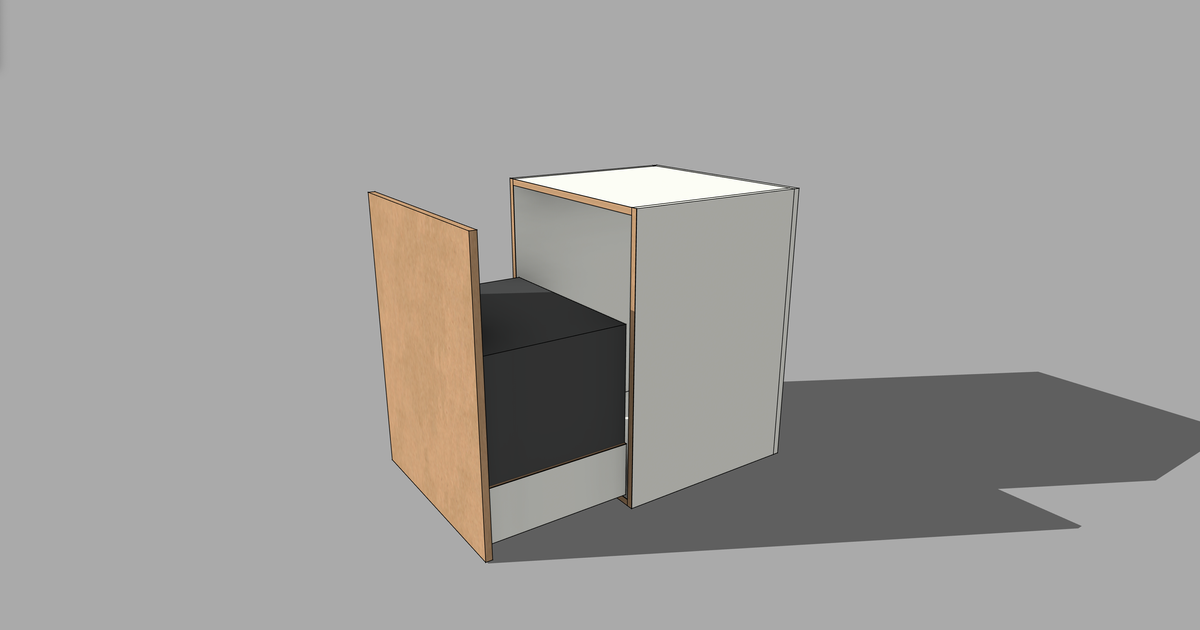 FRM_1DF_1BIN [1 DRAWER FRONT 1 INT BIN ]