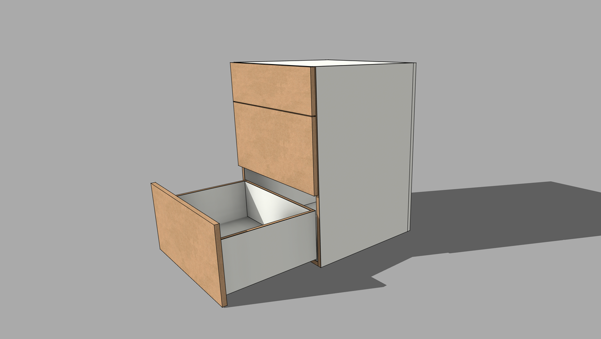FRM_3DF_DRW [ 3 DRAWER FRONT, 3 DRAWER]