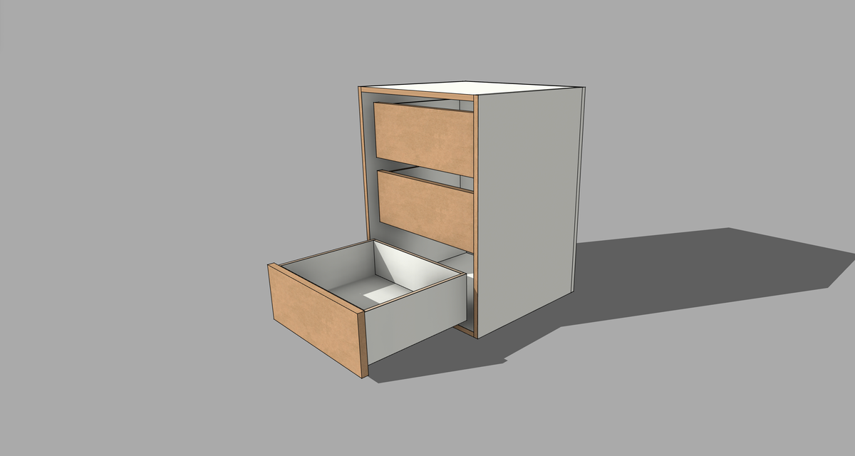 FRM_3DRW_OPI [3 DRAWER INTERNAL OPEN]
