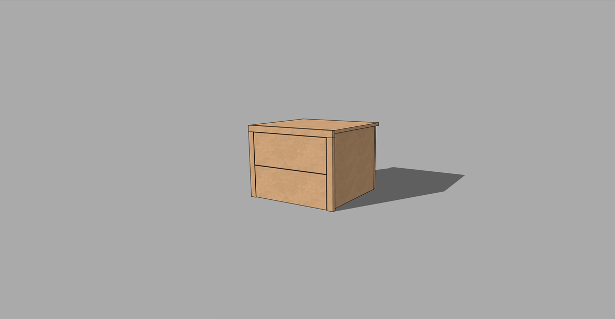DPACK_2DRW [ DRAWER PACK, 2 DRAWERS ]