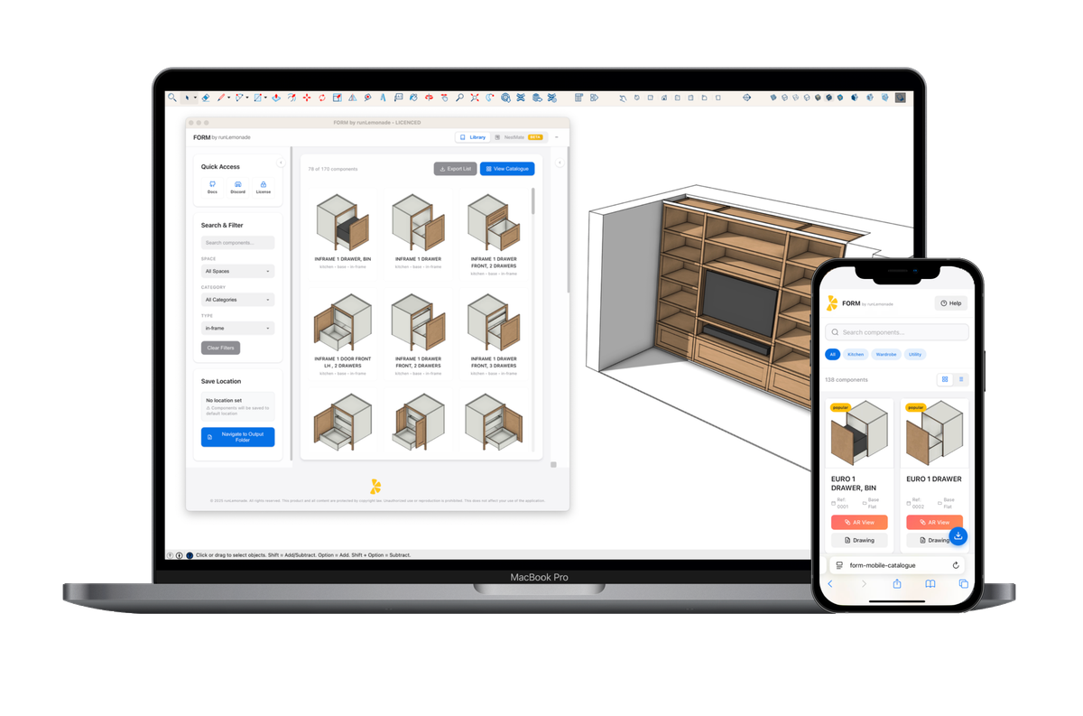 WE ARE LIVE! Download FORM SketchUp Extension today!